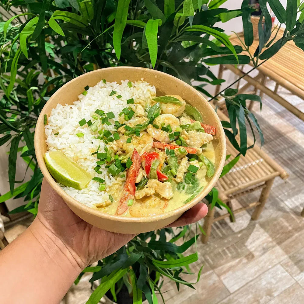 Lait de Coco Curry Vert Crevette