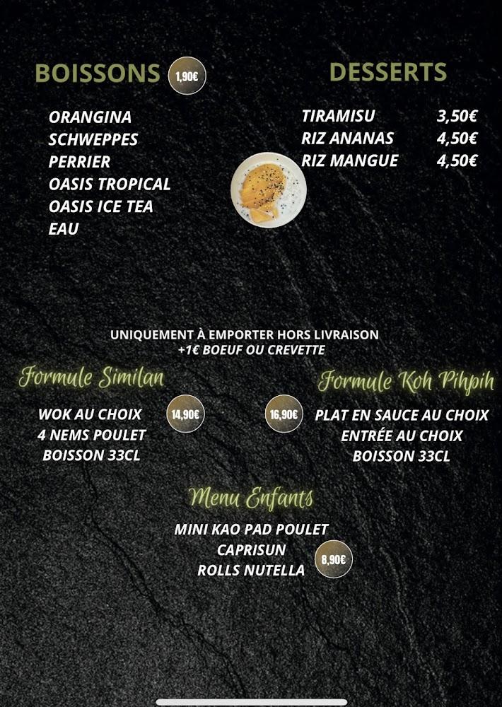 Maï thaï - Menu Image 1